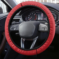 Papua New Guinea Independence Steering Wheel Cover Special Style Red Version LT05 - Polynesian Pride