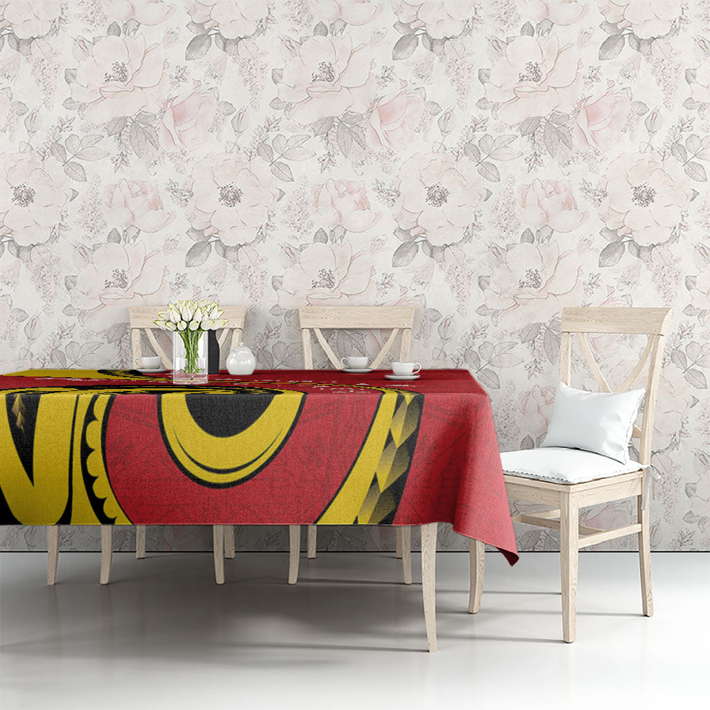 Papua New Guinea Independence Tablecloth Special Style Red Version LT05 - Polynesian Pride