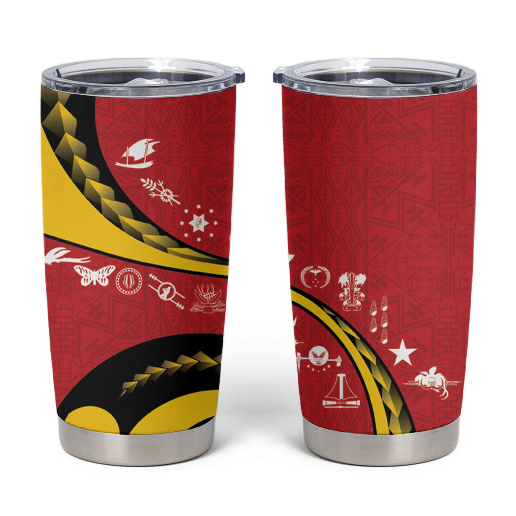 Papua New Guinea Independence Tumbler Cup Special Style Red Version LT05 Red - Polynesian Pride