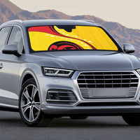Papua New Guinea Independence Auto Sun Shade Special Style Yellow Version LT05 - Polynesian Pride