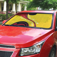 Papua New Guinea Independence Auto Sun Shade Special Style Yellow Version LT05 - Polynesian Pride