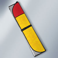 Papua New Guinea Independence Auto Sun Shade Special Style Yellow Version LT05 - Polynesian Pride