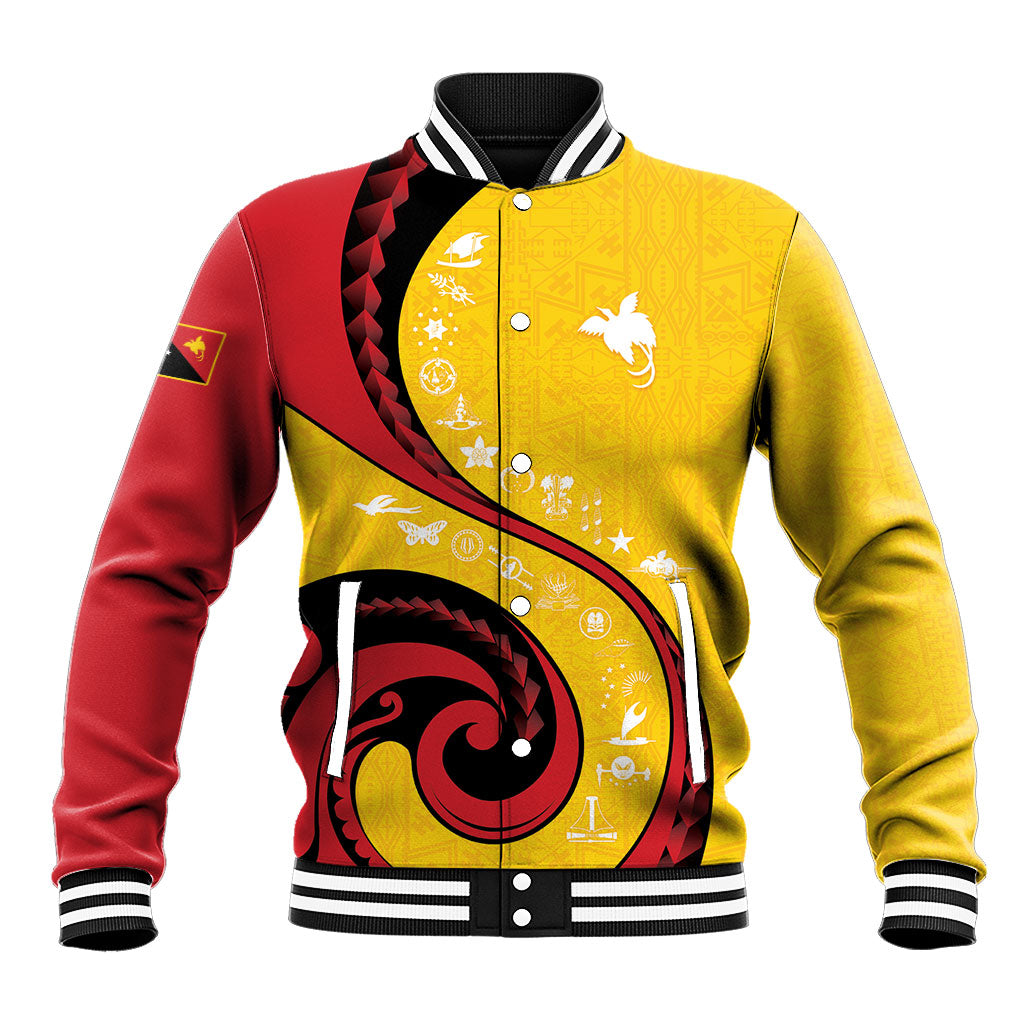 Papua New Guinea Independence Baseball Jacket Special Style Yellow Version LT05 Unisex Yellow - Polynesian Pride
