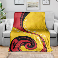 Papua New Guinea Independence Blanket Special Style Yellow Version LT05 - Polynesian Pride