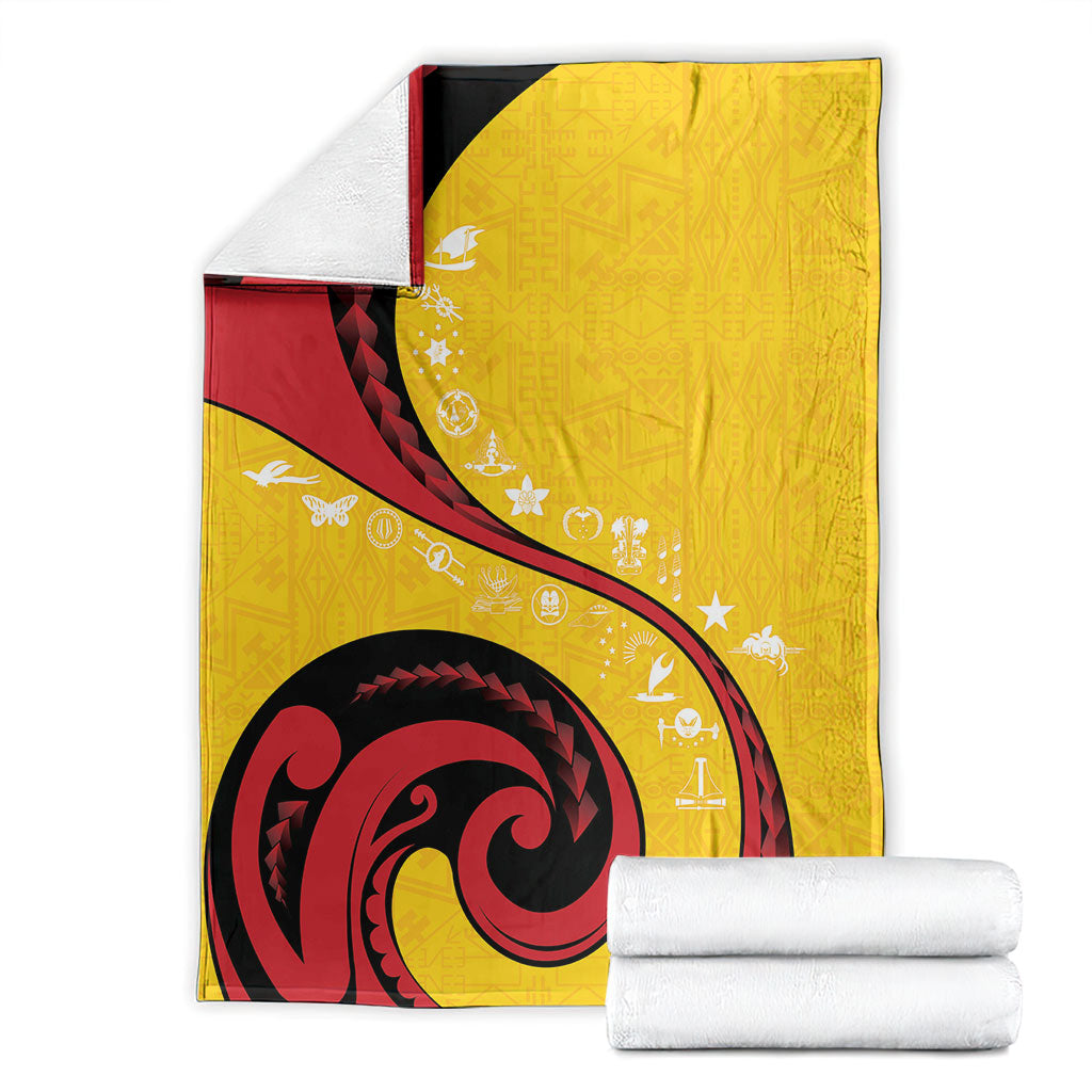 Papua New Guinea Independence Blanket Special Style Yellow Version LT05 - Polynesian Pride