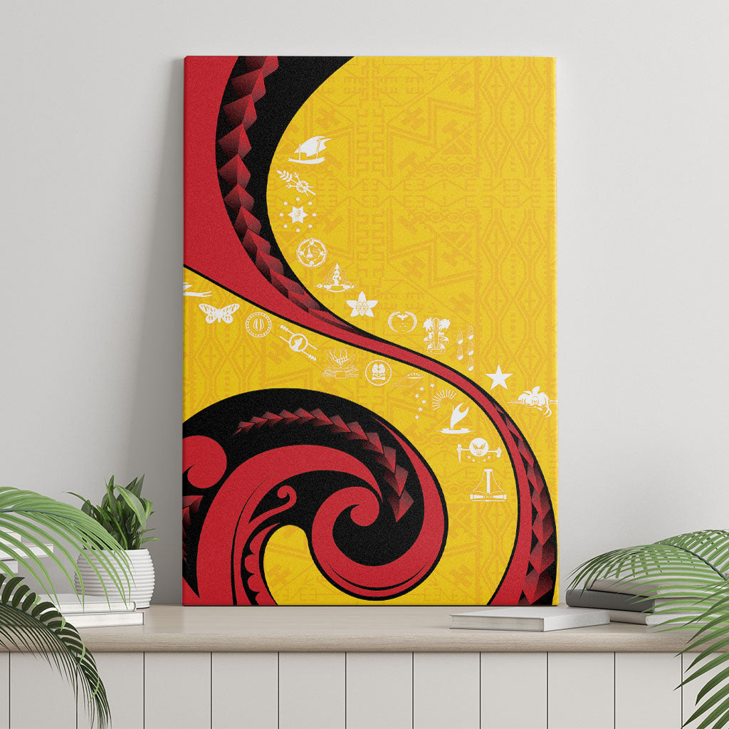 Papua New Guinea Independence Canvas Wall Art Special Style Yellow Version LT05 - Polynesian Pride
