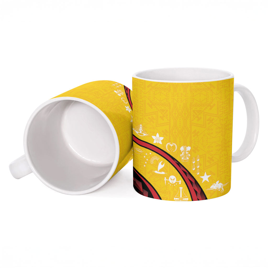 Papua New Guinea Independence Ceramic Mug Special Style Yellow Version LT05 - Polynesian Pride