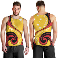 Papua New Guinea Independence Men Tank Top Special Style Yellow Version LT05 - Polynesian Pride