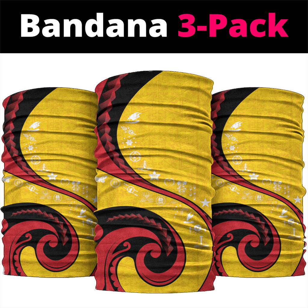 Papua New Guinea Independence Neck Gaiter Special Style Yellow Version LT05 package One Size: 25*50cm Yellow - Polynesian Pride