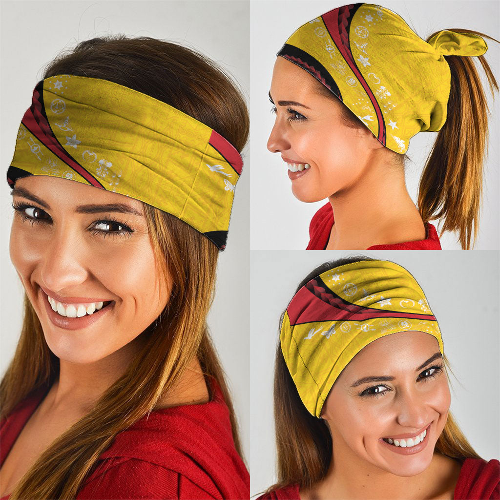 Papua New Guinea Independence Neck Gaiter Special Style Yellow Version LT05 - Polynesian Pride