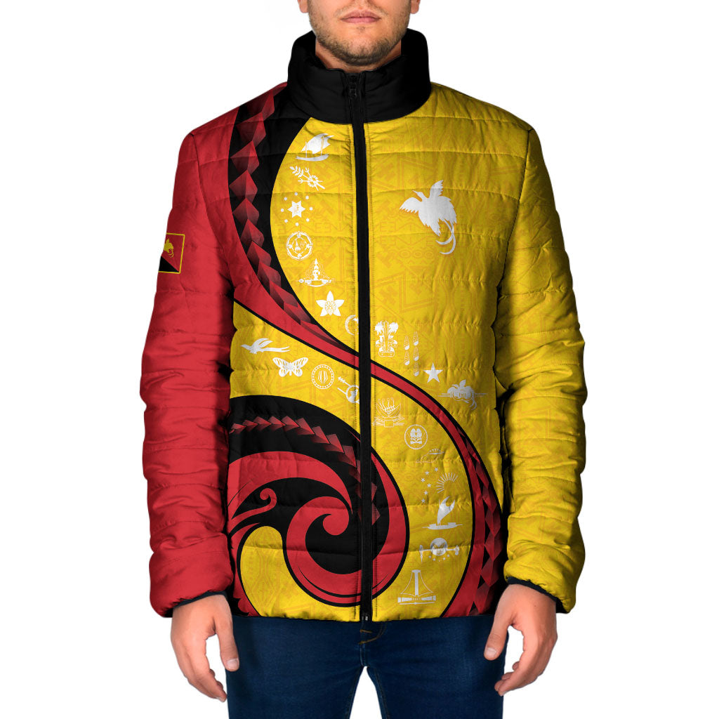 Papua New Guinea Independence Padded Jacket Special Style Yellow Version LT05 Yellow - Polynesian Pride