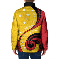 Papua New Guinea Independence Padded Jacket Special Style Yellow Version LT05 - Polynesian Pride
