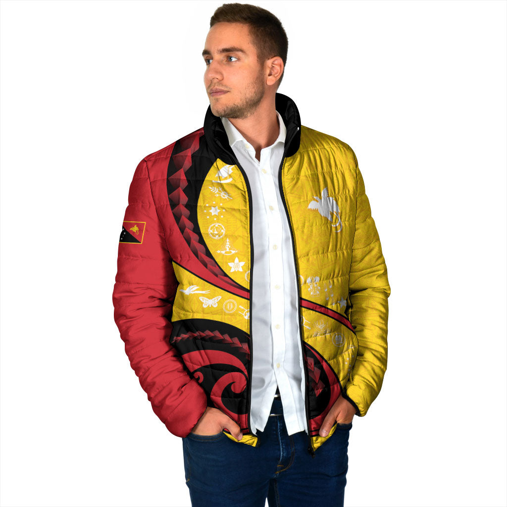 Papua New Guinea Independence Padded Jacket Special Style Yellow Version LT05 - Polynesian Pride