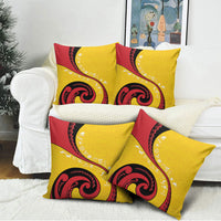 Papua New Guinea Independence Pillow Cover Special Style Yellow Version LT05 - Polynesian Pride