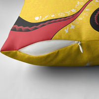 Papua New Guinea Independence Pillow Cover Special Style Yellow Version LT05 - Polynesian Pride