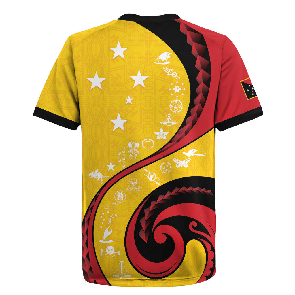 Papua New Guinea Independence Rugby Jersey Special Style Yellow Version LT05 - Polynesian Pride