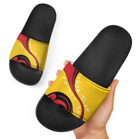Papua New Guinea Independence Slide Sandals Special Style Yellow Version LT05 - Polynesian Pride
