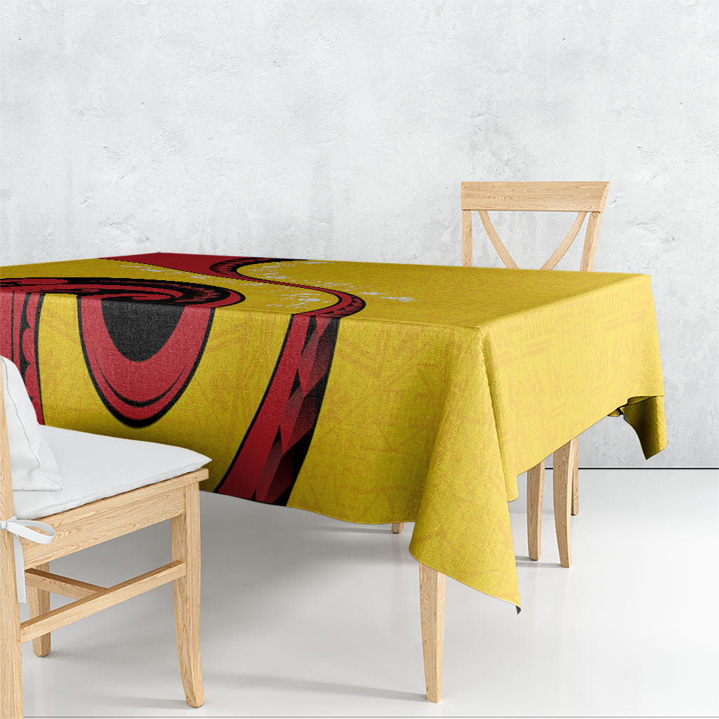 Papua New Guinea Independence Tablecloth Special Style Yellow Version LT05 - Polynesian Pride