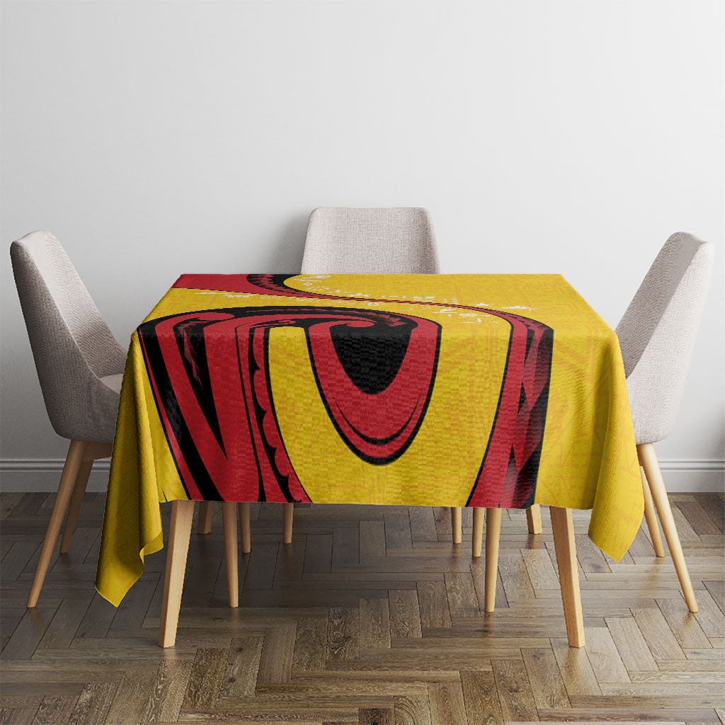 Papua New Guinea Independence Tablecloth Special Style Yellow Version LT05 - Polynesian Pride