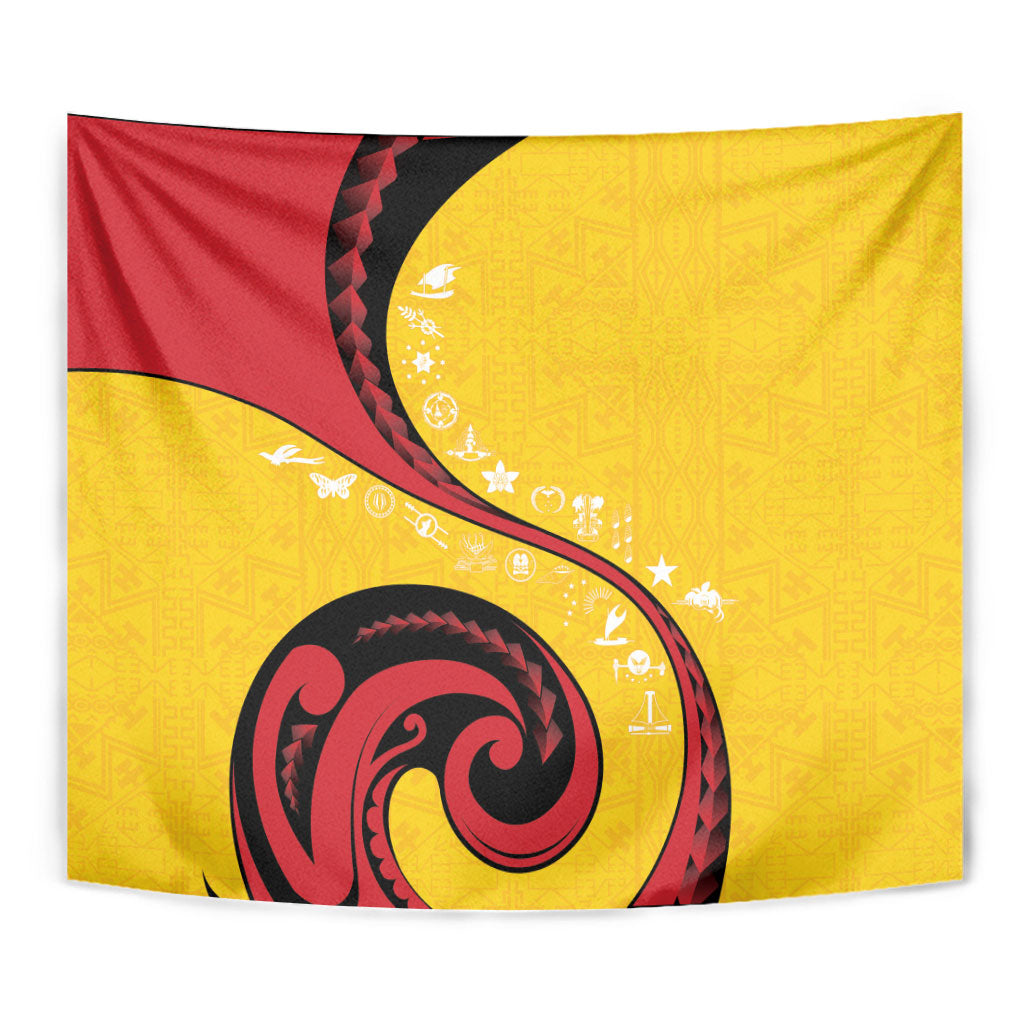 Papua New Guinea Independence Tapestry Special Style Yellow Version LT05 - Polynesian Pride