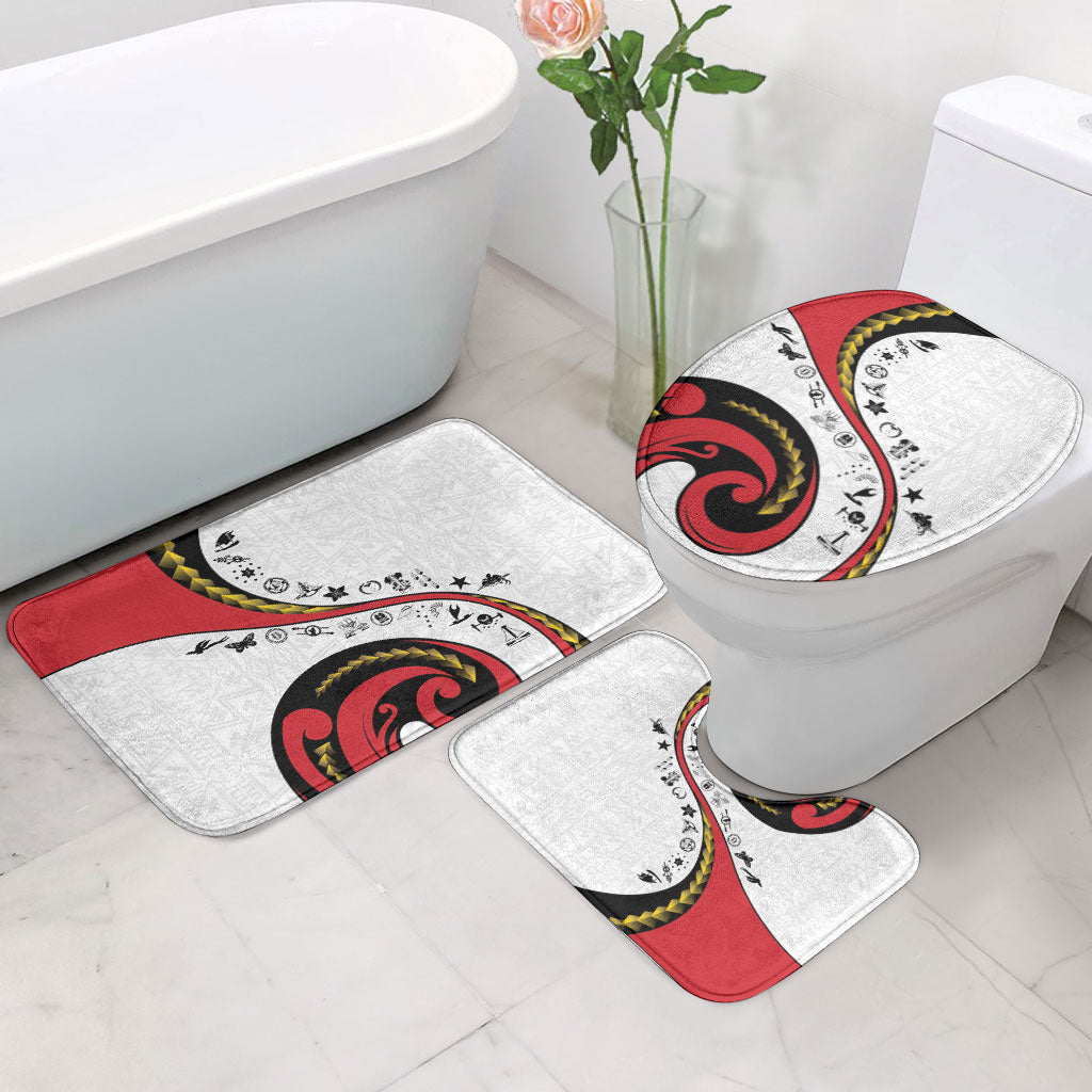 Papua New Guinea Independence Bathroom Set Special Style White Version LT05 - Polynesian Pride