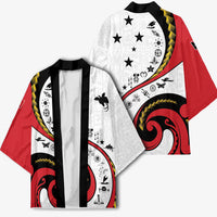 Papua New Guinea Independence Kimono Special Style White Version LT05 - Polynesian Pride