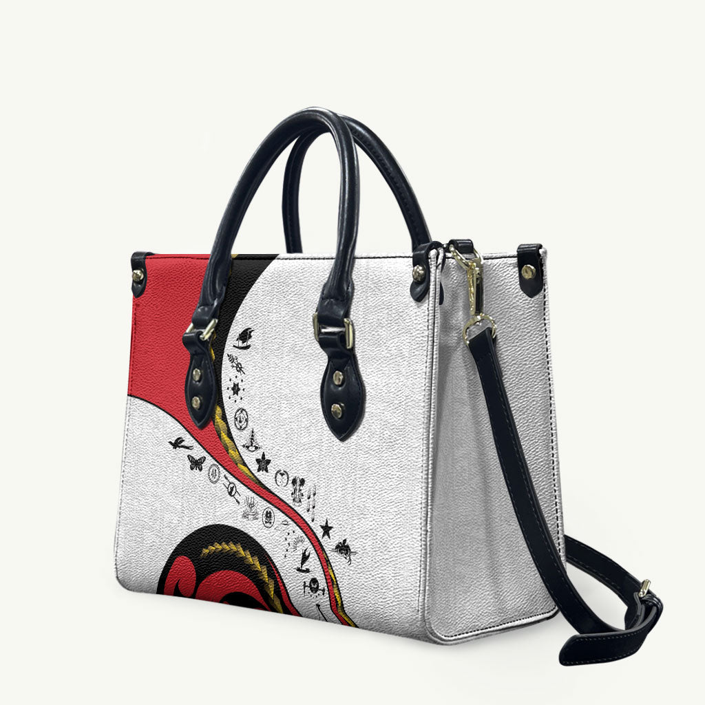 Papua New Guinea Independence Leather Bag Special Style White Version LT05 White - Polynesian Pride