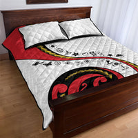 Papua New Guinea Independence Quilt Bed Set Special Style White Version LT05 - Polynesian Pride