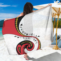 Papua New Guinea Independence Sarong Special Style White Version LT05 One Size 44 x 66 inches White - Polynesian Pride