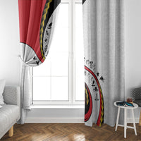 Papua New Guinea Independence Window Curtain Special Style White Version LT05 - Polynesian Pride
