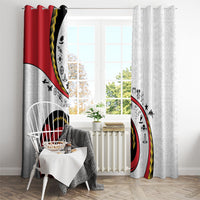 Papua New Guinea Independence Window Curtain Special Style White Version LT05 - Polynesian Pride