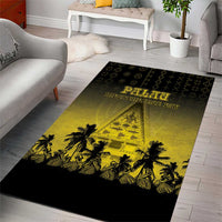 Palau Independence Day Area Rug Palauan Tattoo Pattern LT05 - Polynesian Pride