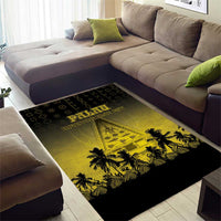 Palau Independence Day Area Rug Palauan Tattoo Pattern LT05 - Polynesian Pride