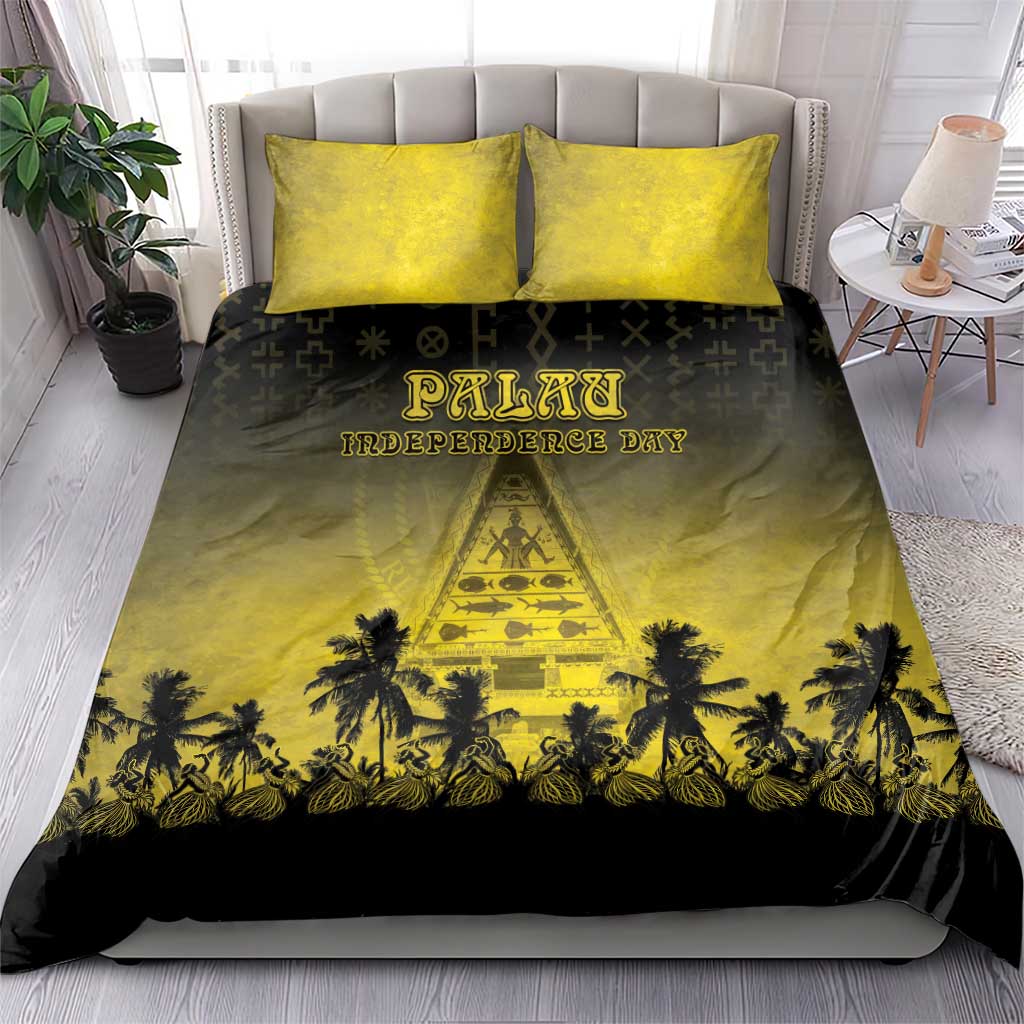 Palau Independence Day Bedding Set Palauan Tattoo Pattern LT05 - Polynesian Pride