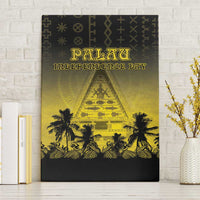 Palau Independence Day Canvas Wall Art Palauan Tattoo Pattern LT05 Without Frame Black - Polynesian Pride