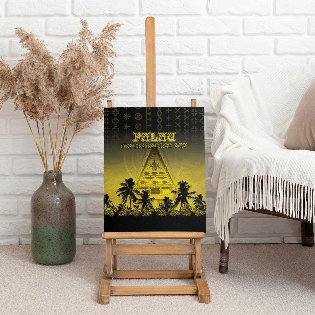 Palau Independence Day Canvas Wall Art Palauan Tattoo Pattern LT05 - Polynesian Pride
