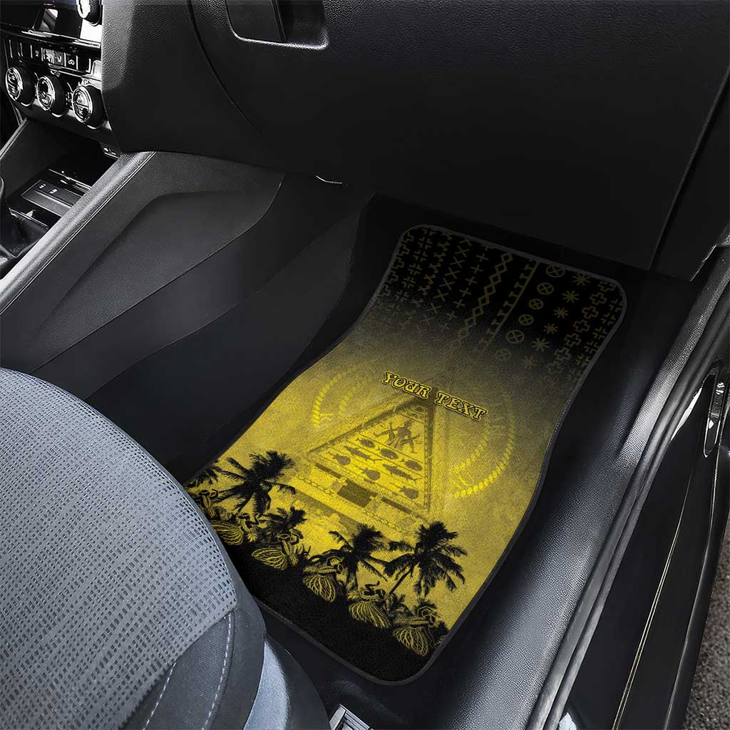 Palau Independence Day Car Mats Palauan Tattoo Pattern LT05 - Polynesian Pride