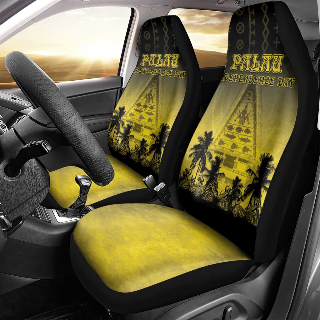 Palau Independence Day Car Seat Cover Palauan Tattoo Pattern LT05 - Polynesian Pride