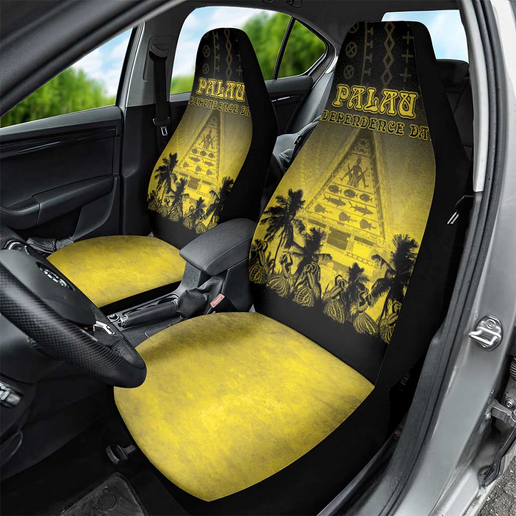 Palau Independence Day Car Seat Cover Palauan Tattoo Pattern LT05 - Polynesian Pride