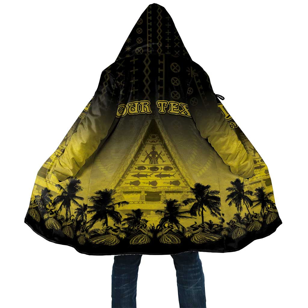 Personalised Palau Independence Day Cloak Palauan Tattoo Pattern LT05 Unisex Black - Polynesian Pride