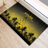 Palau Independence Day Rubber Doormat Palauan Tattoo Pattern LT05 - Polynesian Pride