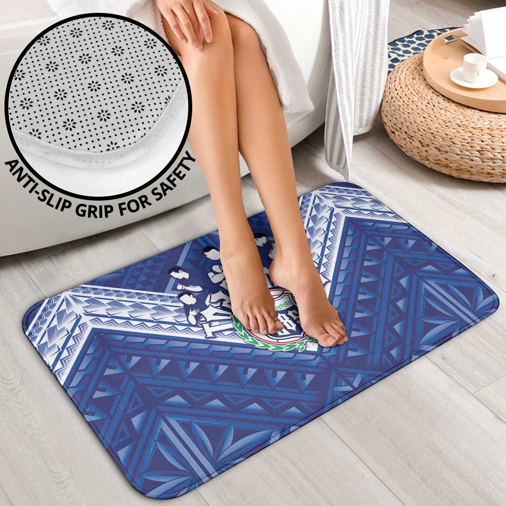 Toa Samoa Rugby Bathroom Set Samoan Pride With Tribal Pattern LT05 - Polynesian Pride