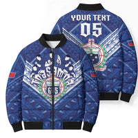 Toa Samoa Rugby Custom Bomber Puffer Jacket Samoan Pride With Tribal Pattern LT05 - Polynesian Pride