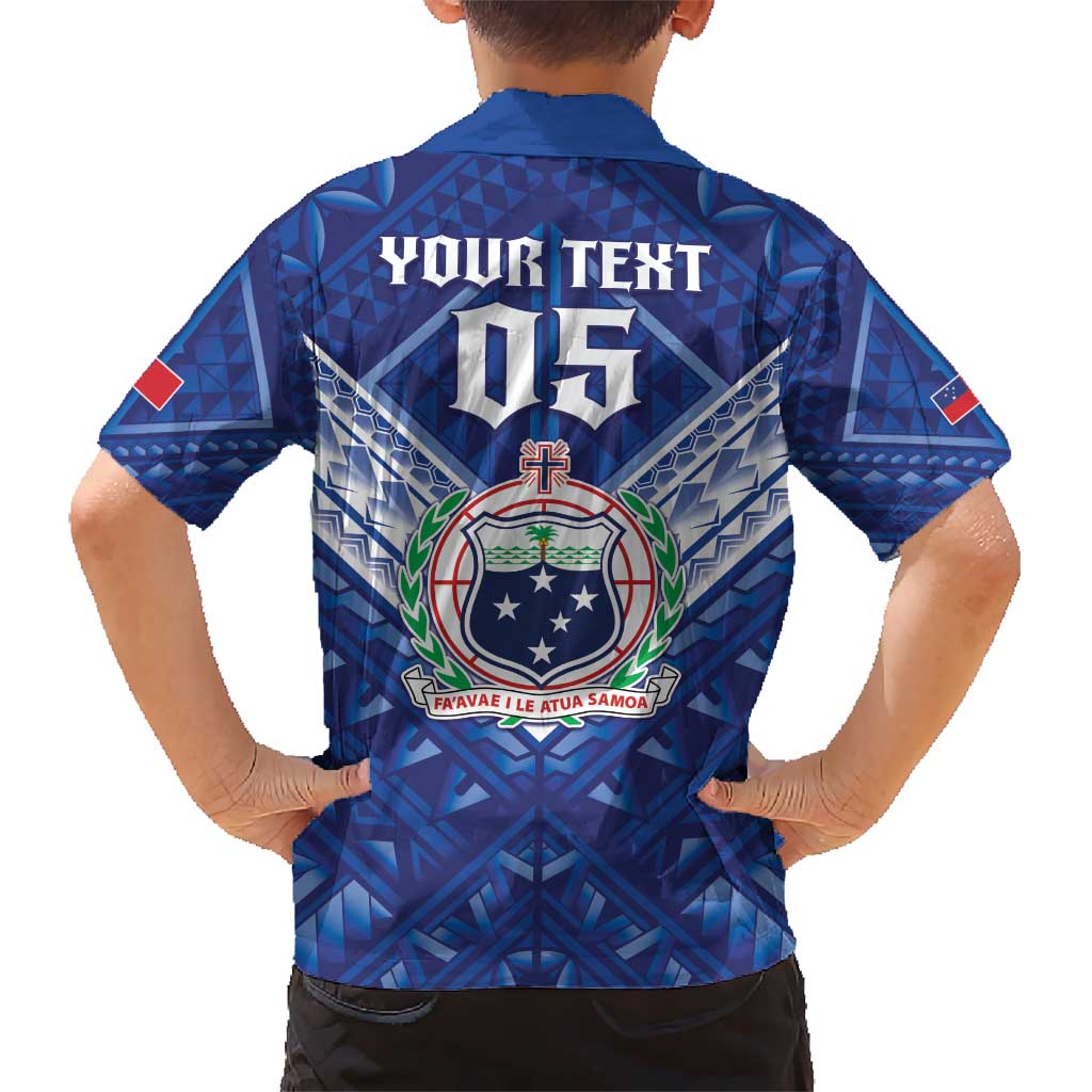 Toa Samoa Rugby Custom Kid Hawaiian Shirt Samoan Pride With Tribal Pattern LT05 - Polynesian Pride