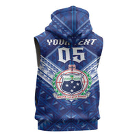 Toa Samoa Rugby Custom Sleeveless Hoodie Samoan Pride With Tribal Pattern LT05 - Polynesian Pride