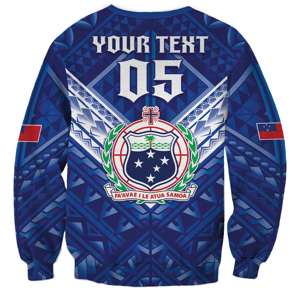 Toa Samoa Rugby Custom Sweatshirt Samoan Pride With Tribal Pattern LT05 - Polynesian Pride