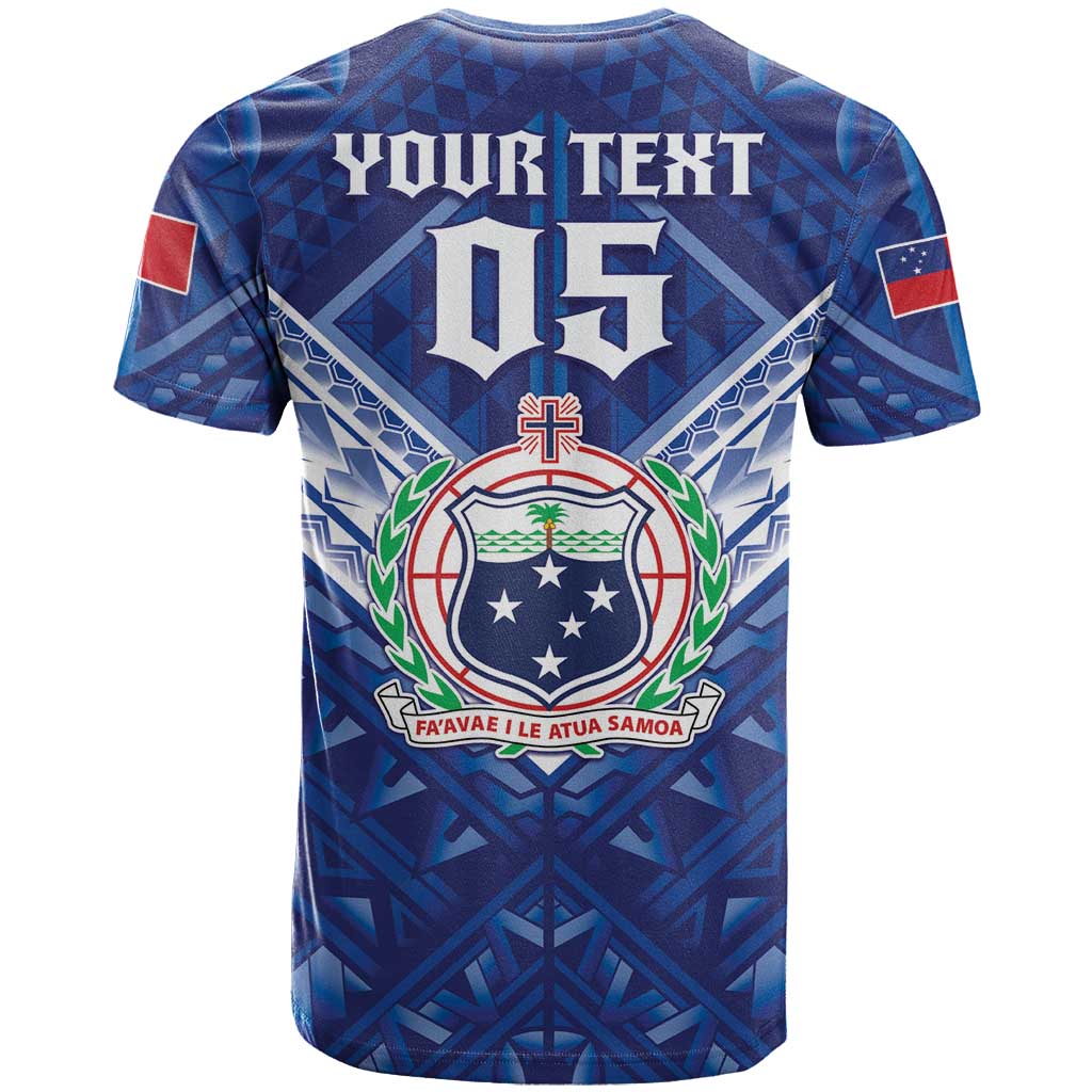 Toa Samoa Rugby Custom T Shirt Samoan Pride With Tribal Pattern LT05 - Polynesian Pride