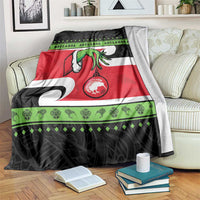 New Zealand Funny Christmas Blanket Maori Tiki LT05 Black - Polynesian Pride