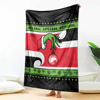 New Zealand Funny Christmas Blanket Maori Tiki LT05 - Polynesian Pride