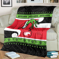 New Zealand Funny Christmas Blanket Maori Tiki LT05 - Polynesian Pride